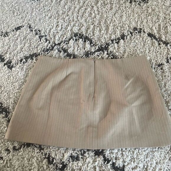 BY.DYLN x REVOLVE Zayne Skirt in Bone & White Stripe - Picture 4 of 7